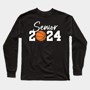 Class Of 2024 Senior Graduate Basketball Graduation Py Long Sleeve T-Shirt